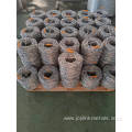 galvanized and stainless steel barbed wire